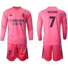 Fußballtrikots Real Madrid Eden Hazard 7 Kinder 2020-2021 Langarm Auswärts-trikot kaufen